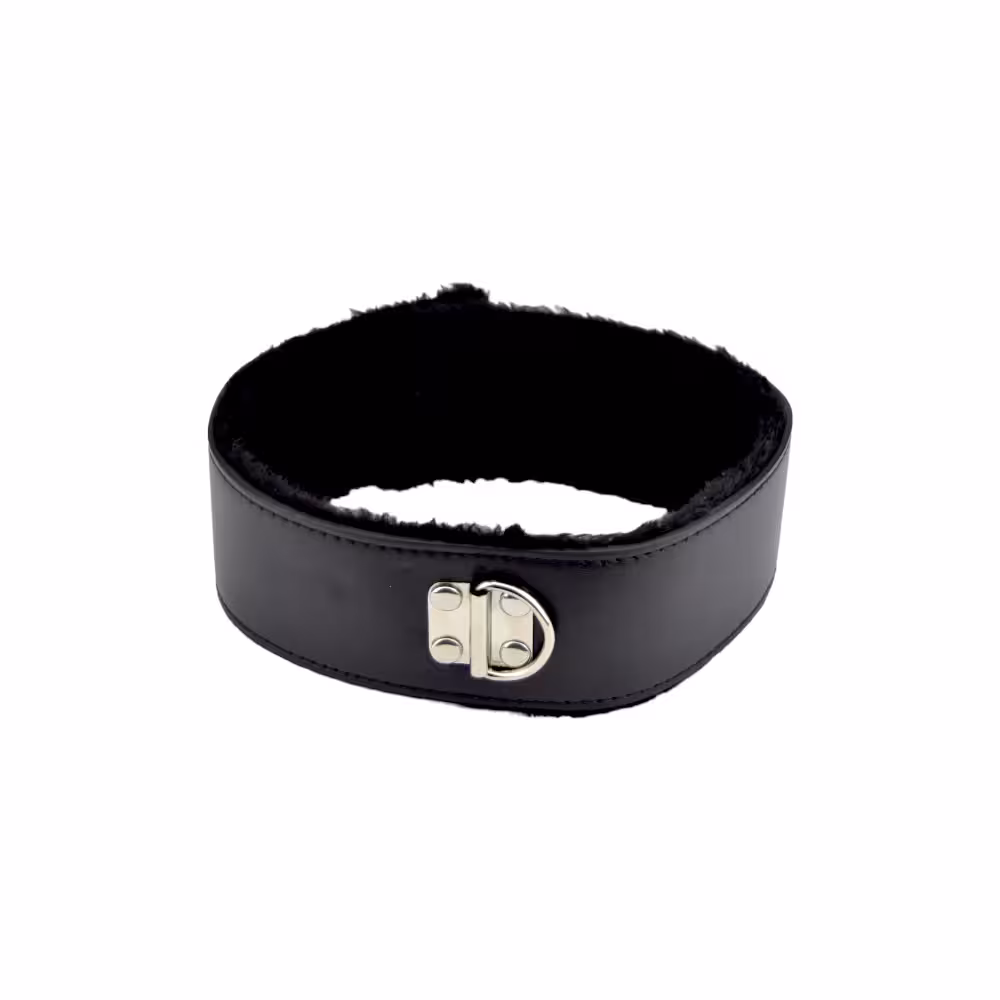 Bound to Please Furry Collar with Leash Black image 5