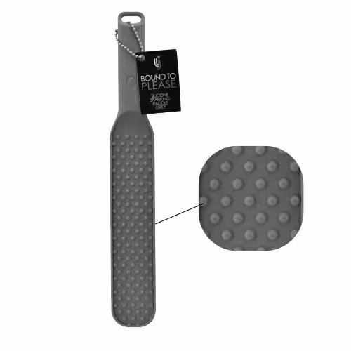 Bound to Please Silicone Spanking Paddle Grey image 3