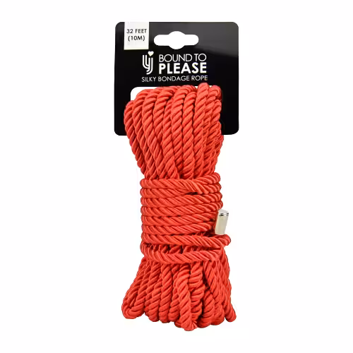 Bound to Please Silky Bondage Rope 10m Red image 3