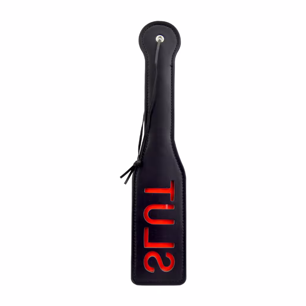 Bound to Please SLUT Spanking Paddle Black image 3