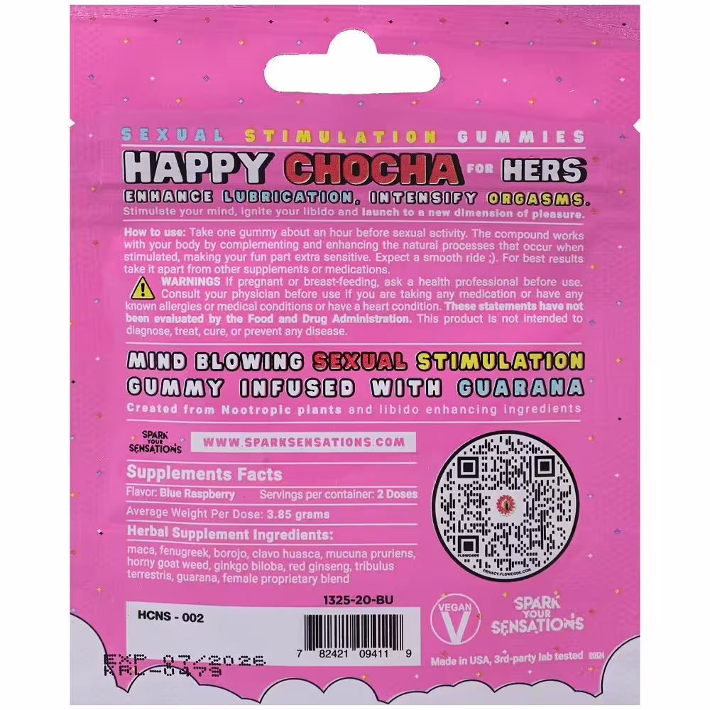 Happy Chocha (Hers) Sexual Stimulation Gummies (2 pack) image 3