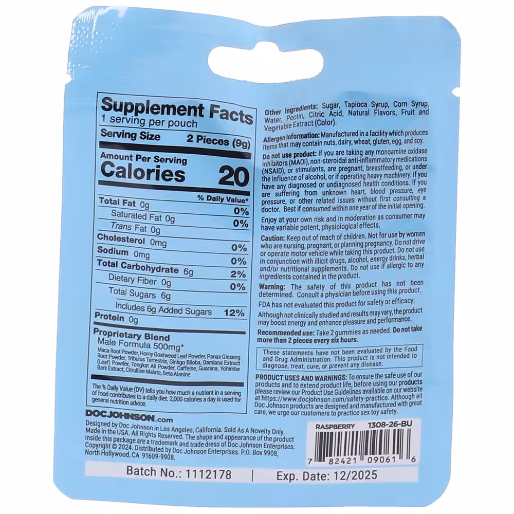 Spanish Fly Male Sex Gummies (2 pack) image 4