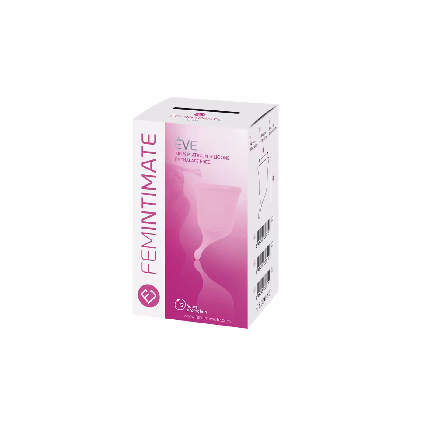 Femintimate Eve Menstrual Cup with Curved Stem Medium image 2