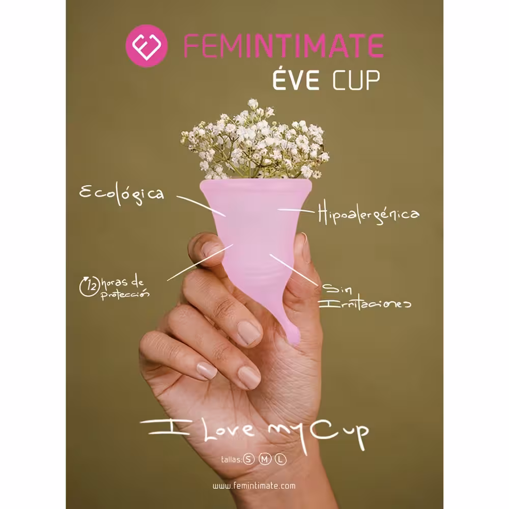 Femintimate Eve Menstrual Cup with Curved Stem Small image 3