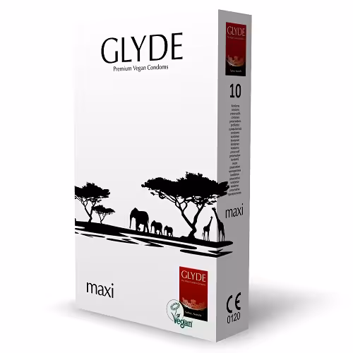 Glyde Ultra Maxi Vegan Condoms 10 Pack image 2
