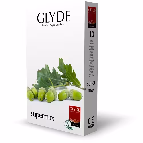 Glyde Ultra Super Max Vegan Condoms 10 Pack image 2