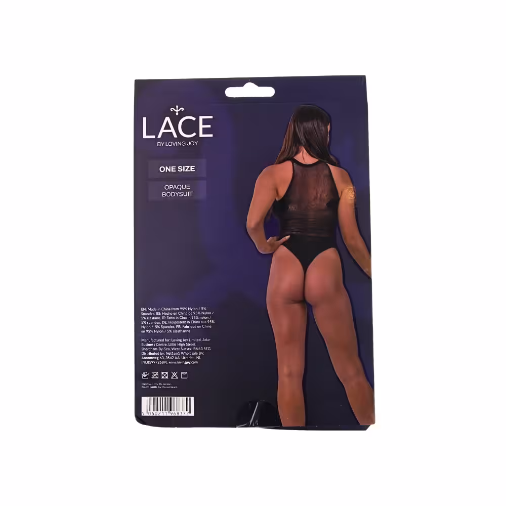 Lace by LJ Opaque Bodysuit Black image 7