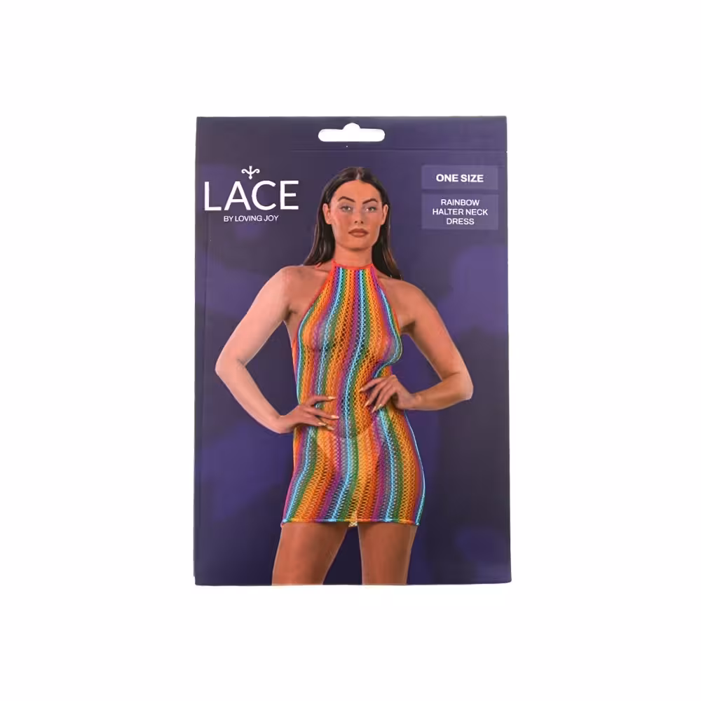 Lace by LJ Rainbow Halter Neck Dress image 5
