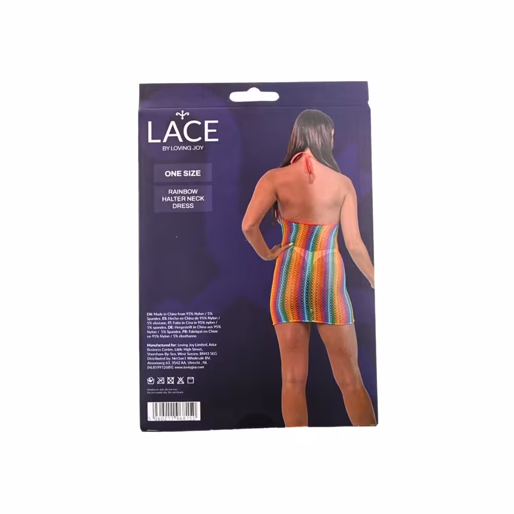 Lace by LJ Rainbow Halter Neck Dress image 6
