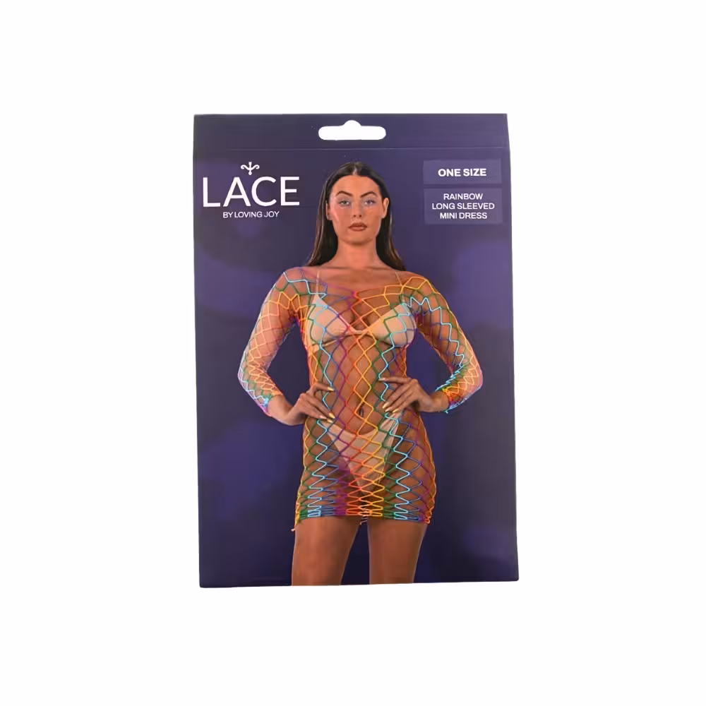 Lace by LJ Rainbow Long Sleeved Mini Dress image 5