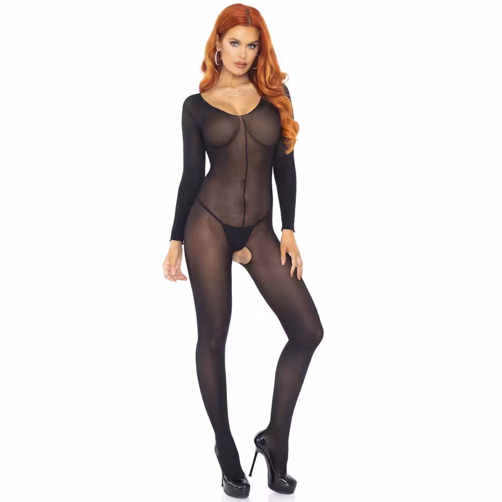 Leg Avenue Sheer Long Sleeves Bodystocking image 3