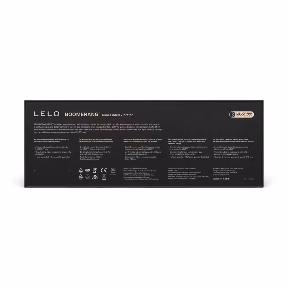 LELO Boomerang Dual Ended Vibrator Purple image 5