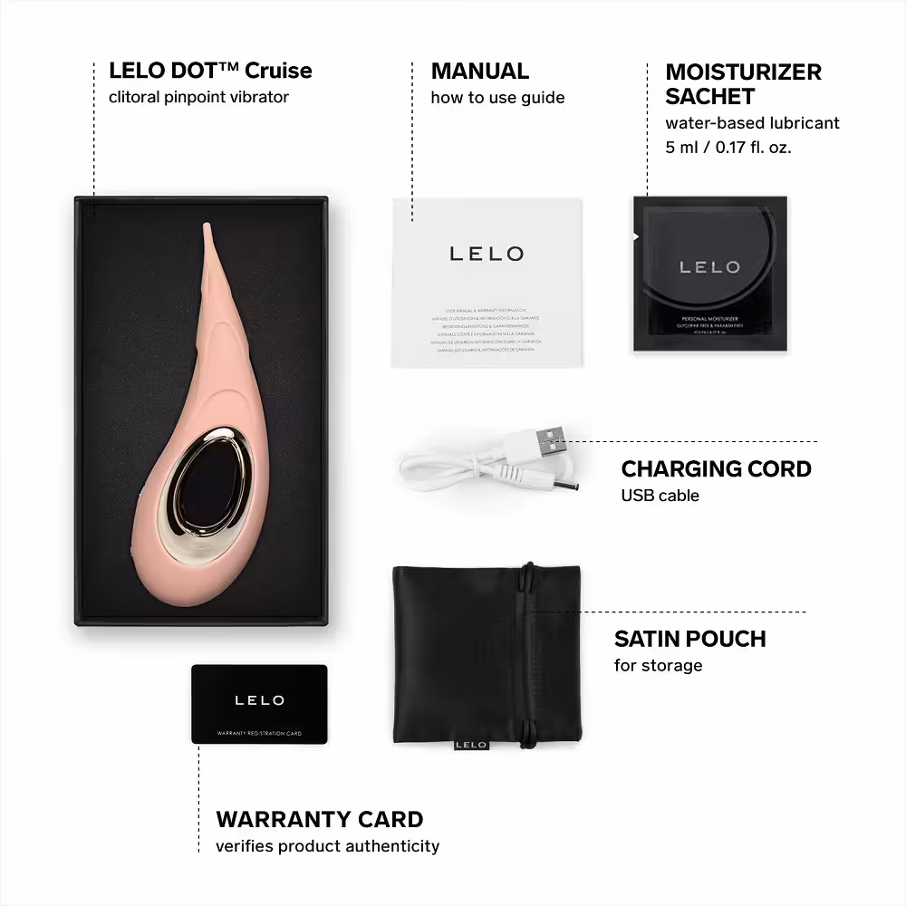 LELO Dot Cruise Clitoral Vibrator Peach Please image 6