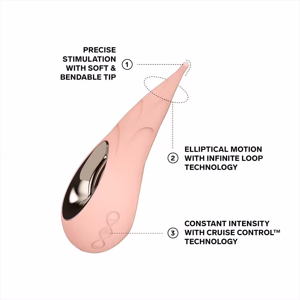LELO Dot Cruise Clitoral Vibrator Peach Please image 7
