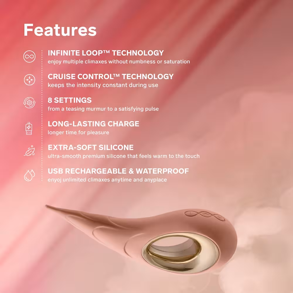 LELO Dot Cruise Clitoral Vibrator Peach Please image 8
