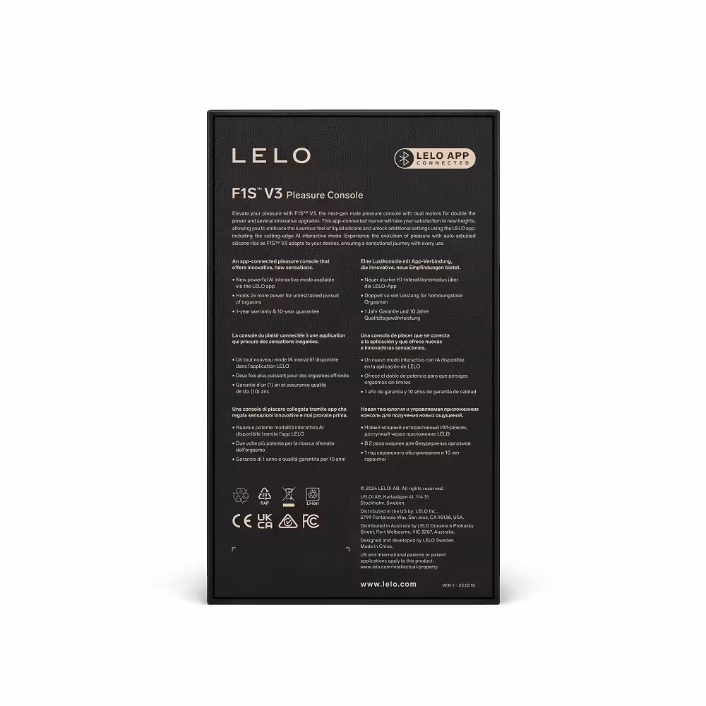 LELO F1S V3 AI Interactive Male Masturbator Blue image 5