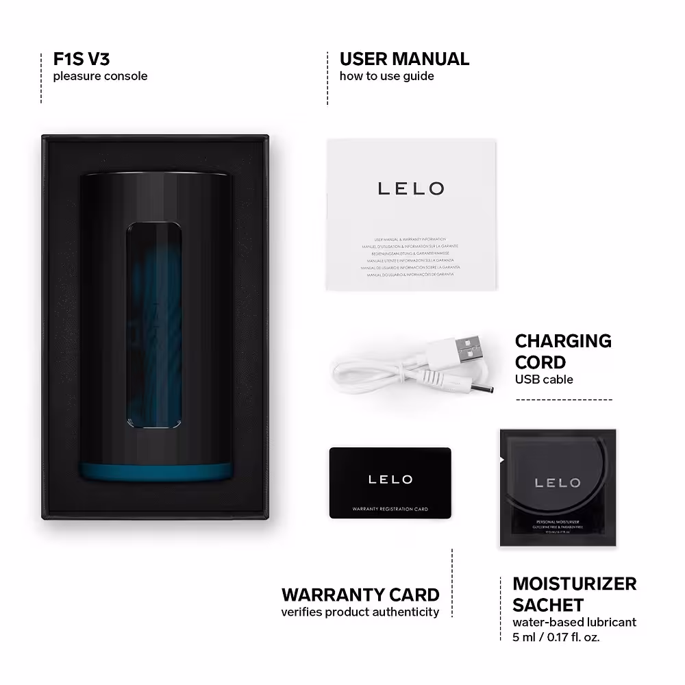 LELO F1S V3 AI Interactive Male Masturbator Blue image 7