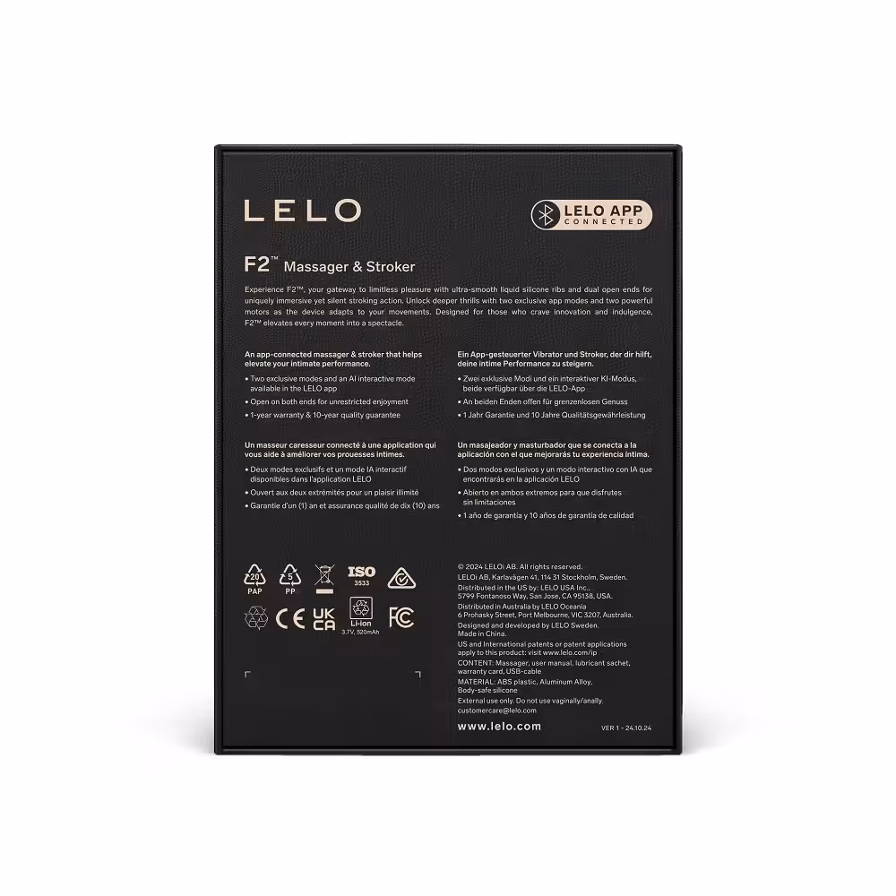 LELO F2 Stamina Trainer and Stroker Blue image 4