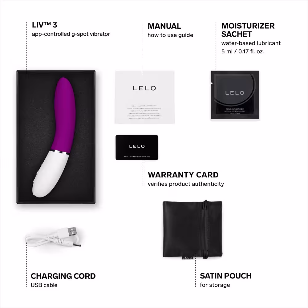 LELO LIV 3 App Controlled G-Spot Vibrator Deep Rose image 4