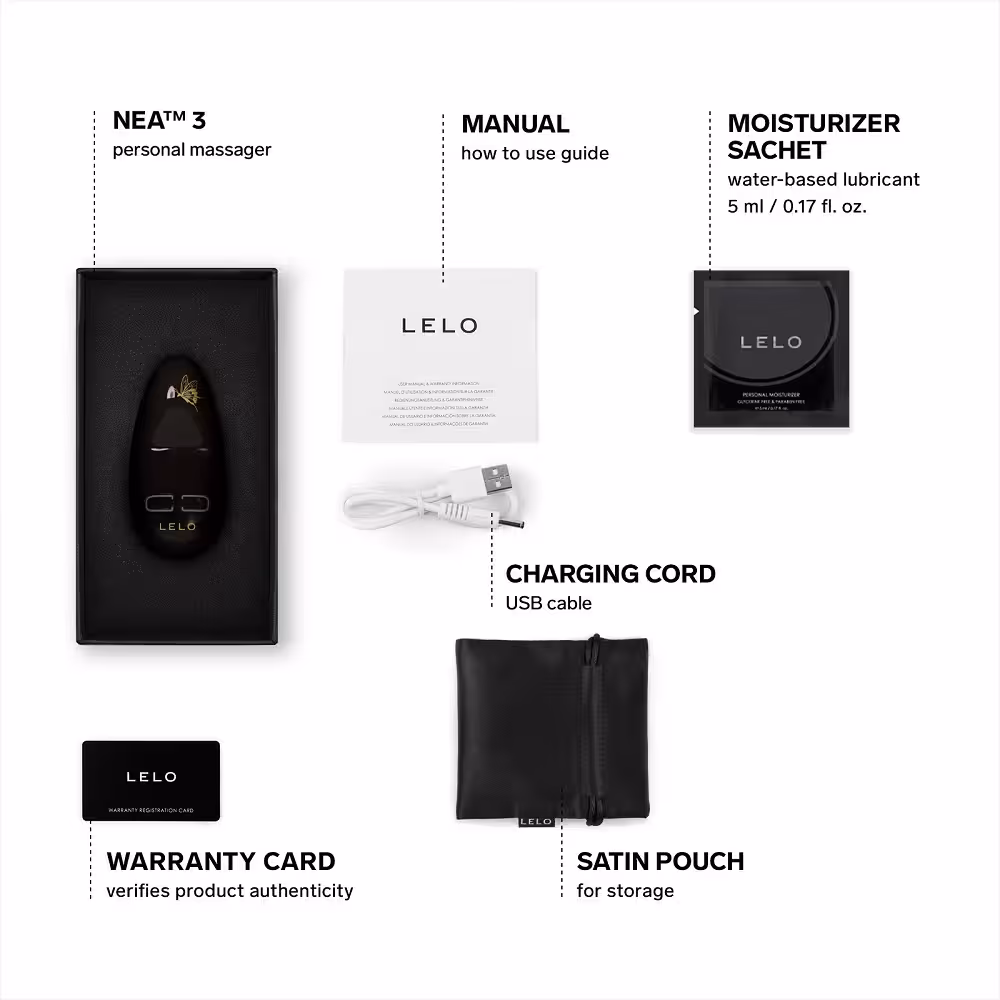 LELO Nea 3 Clitoral Massager Black image 8