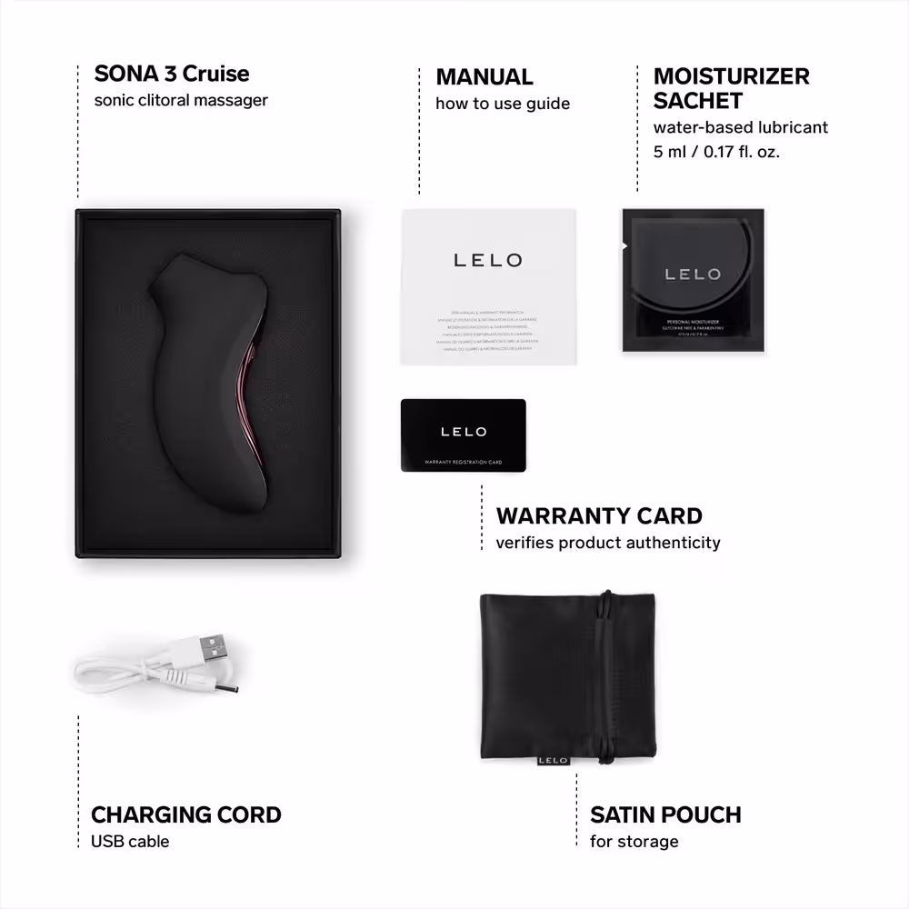 LELO Sona 3 Cruise Clitoral Massager Black image 4