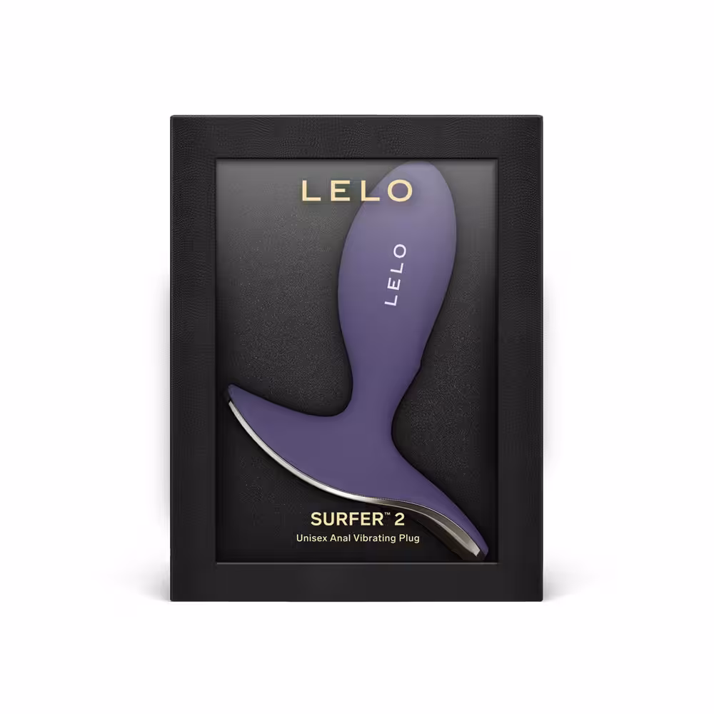 LELO Surfer 2 Unisex Anal Vibrating Plug Cyber Purple image 4