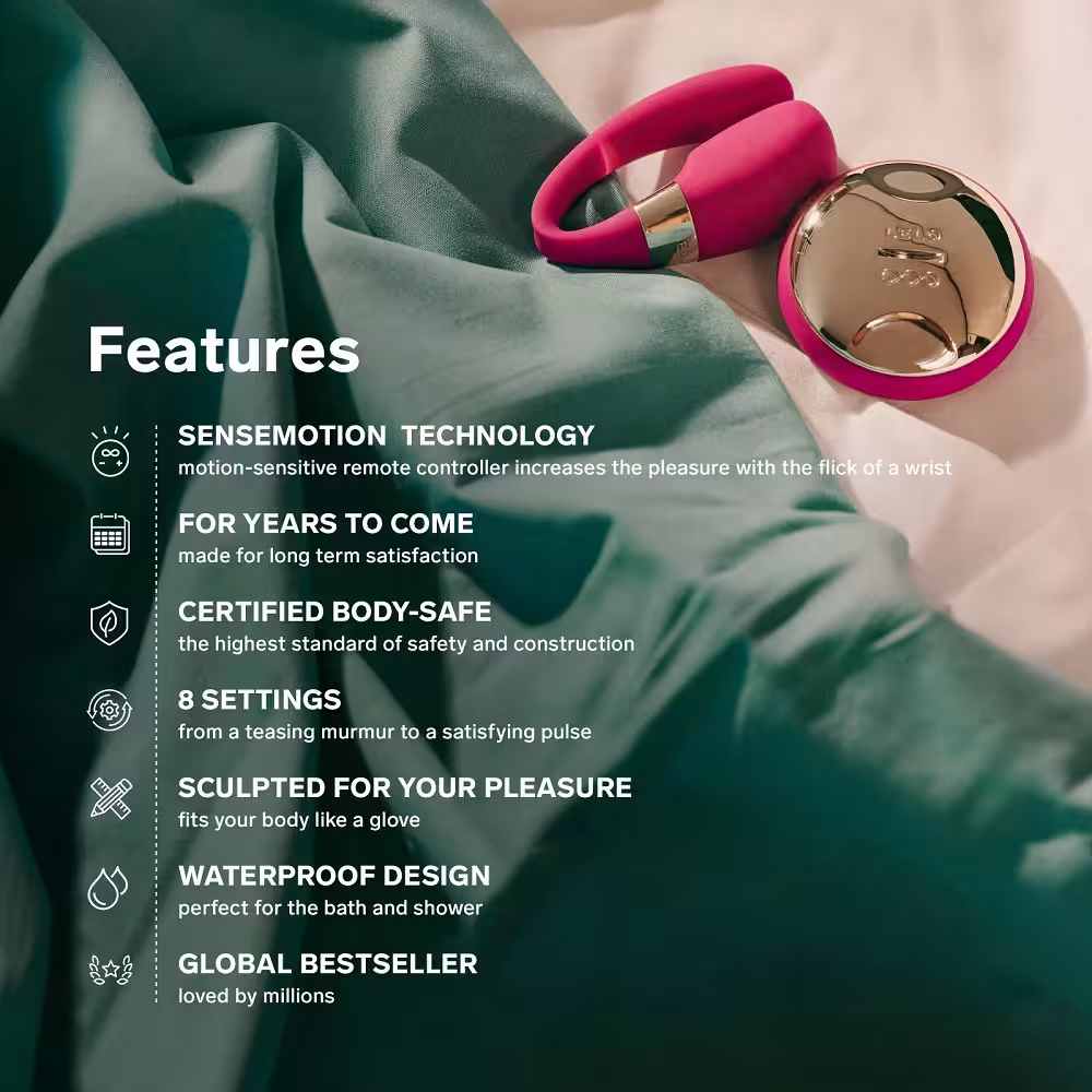 LELO Tiani 3 Couples Massager Deep Rose image 4