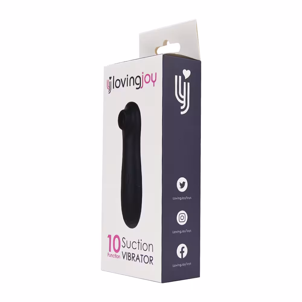 Loving Joy 10 Function Clitoral Suction Vibrator Black image 4