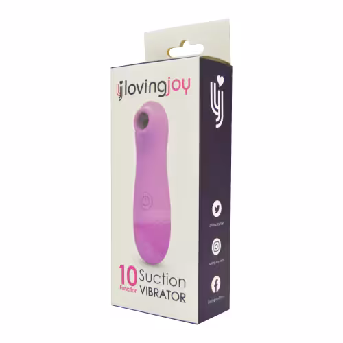 Loving Joy 10 Function Clitoral Suction Vibrator Pink image 8