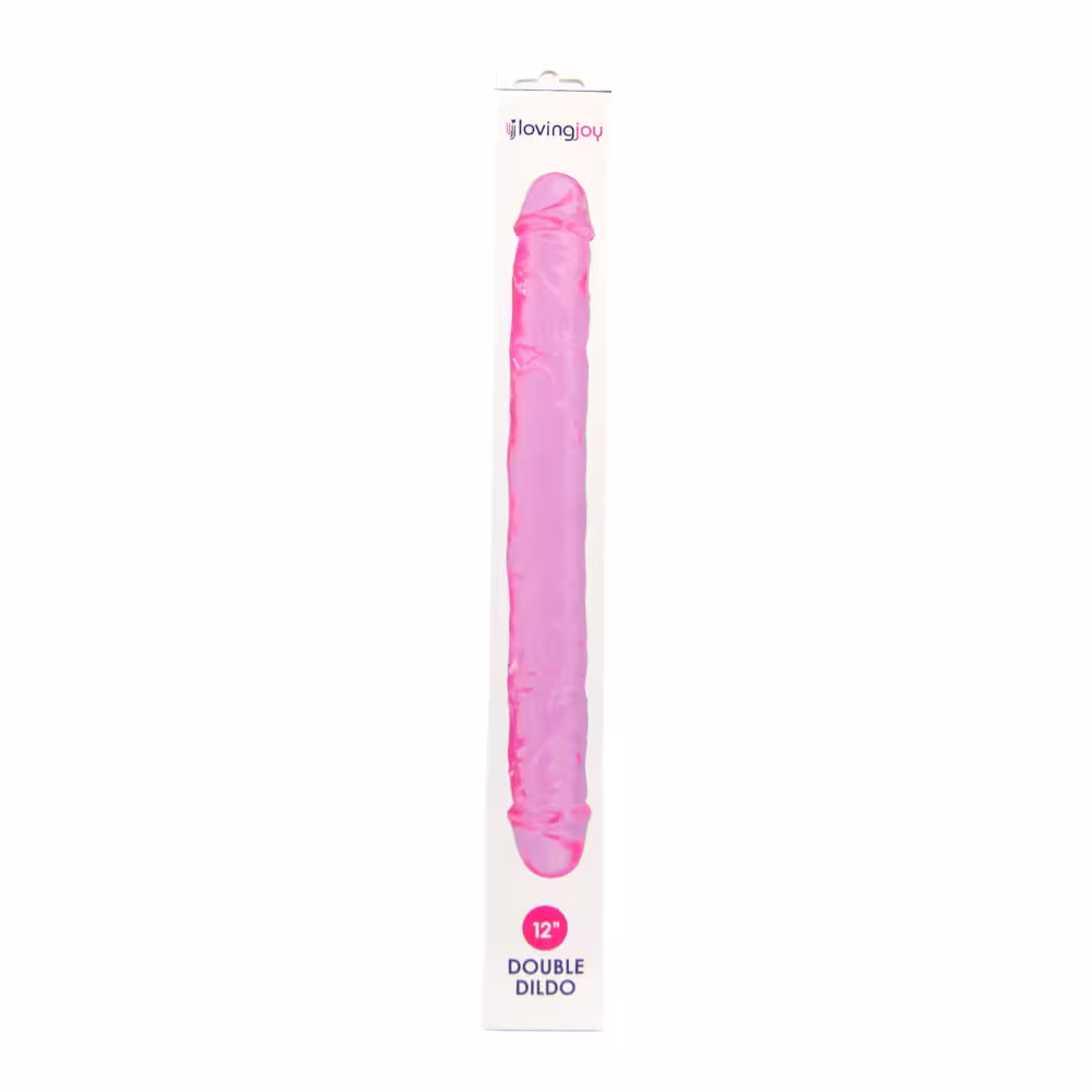 Loving Joy 12 Inch Double Dildo Pink image 7