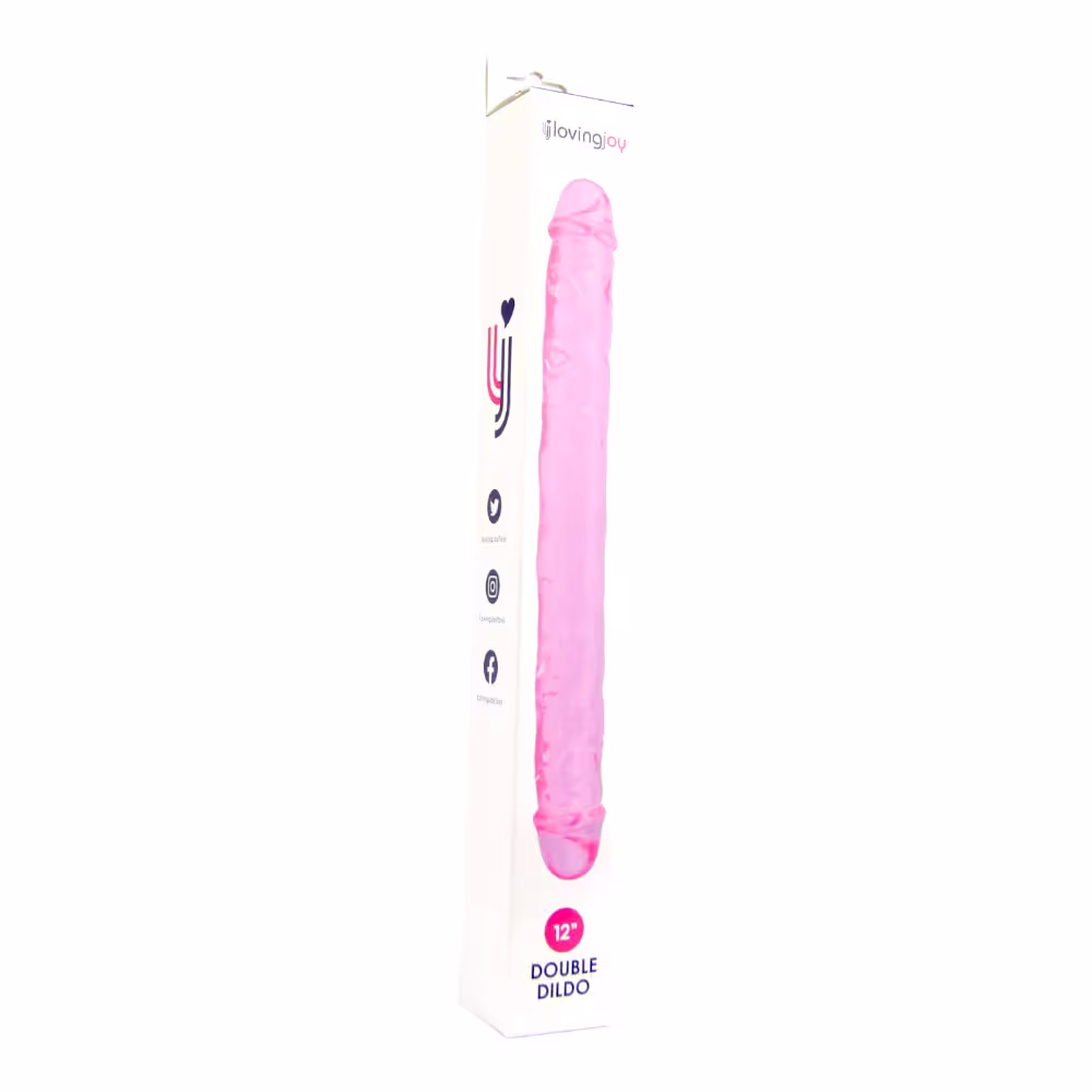 Loving Joy 12 Inch Double Dildo Pink image 8
