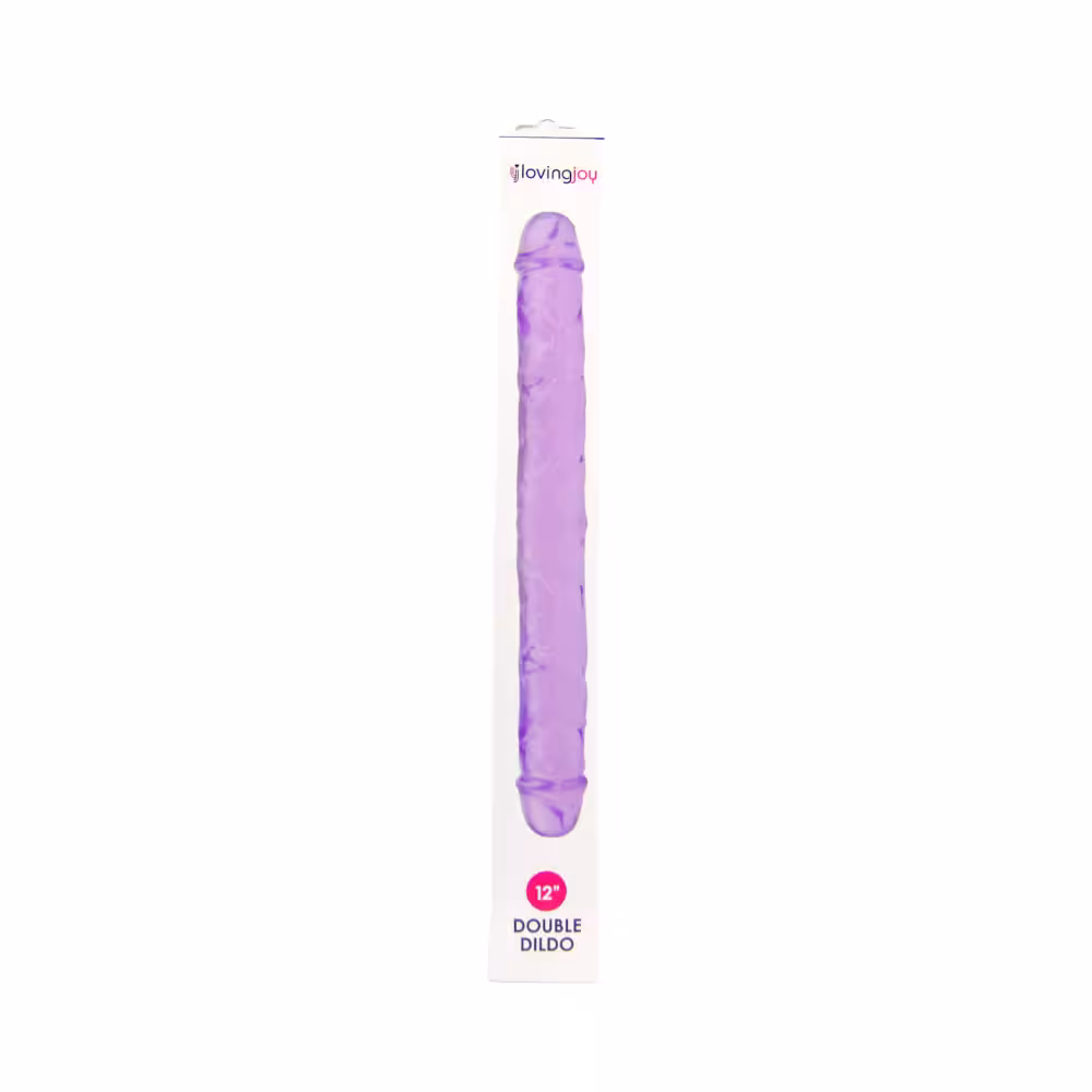 Loving Joy 12 Inch Double Dildo Purple image 6