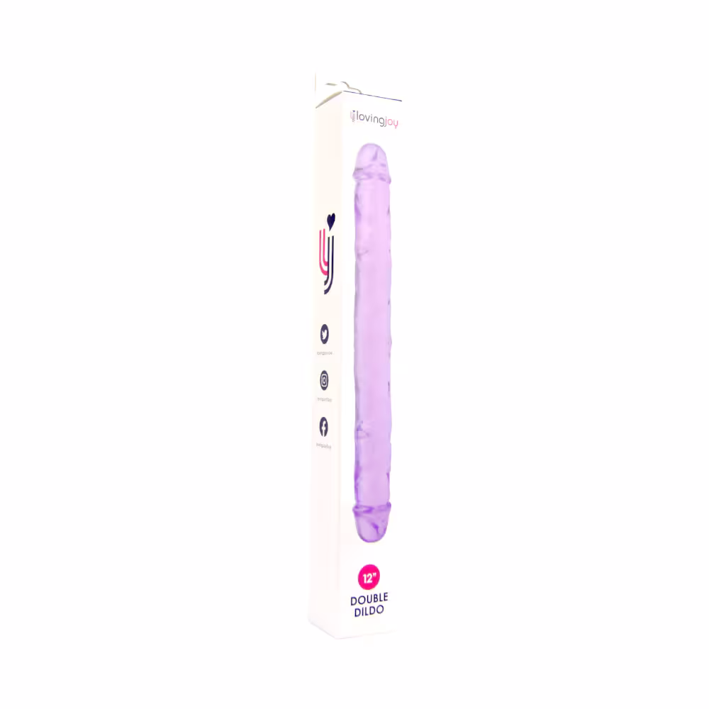 Loving Joy 12 Inch Double Dildo Purple image 7