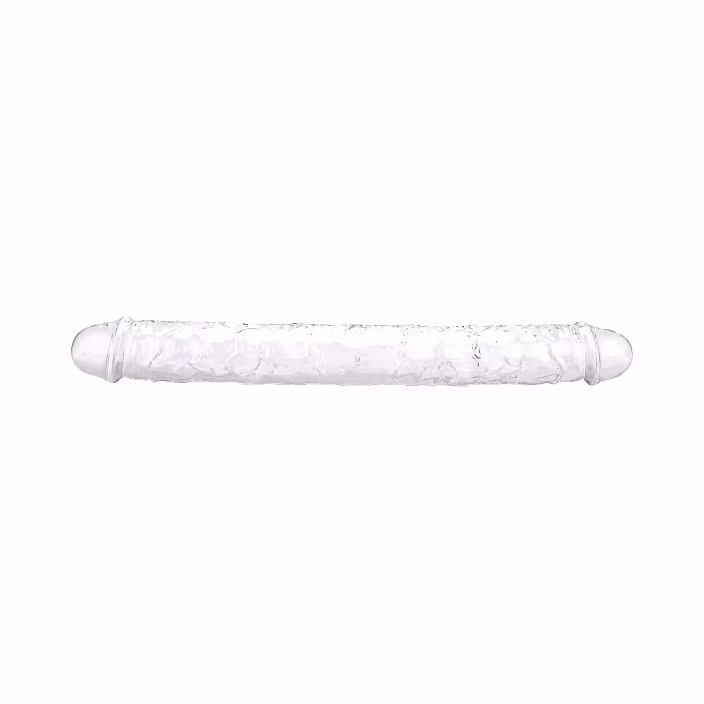 Loving Joy 15 Inch Double Ended Dildo Clear image 3
