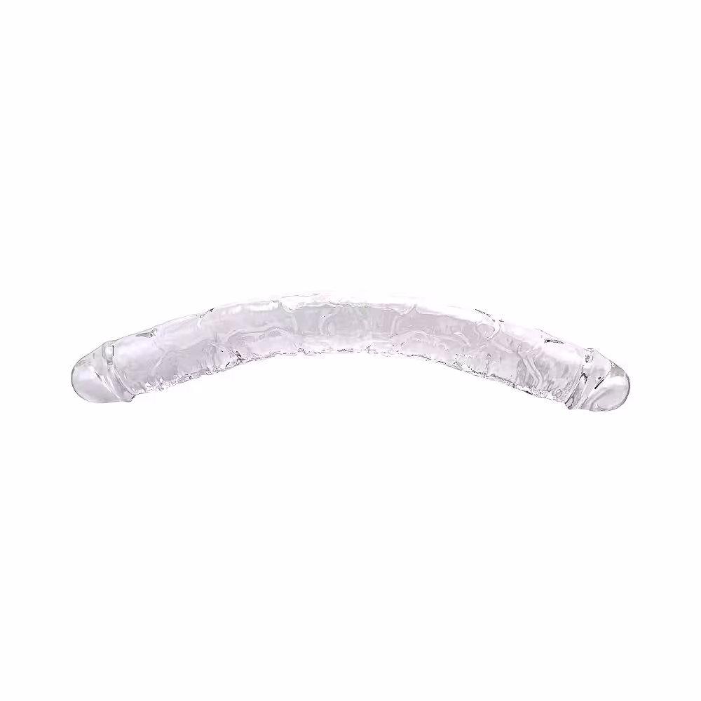 Loving Joy 15 Inch Double Ended Dildo Clear image 4