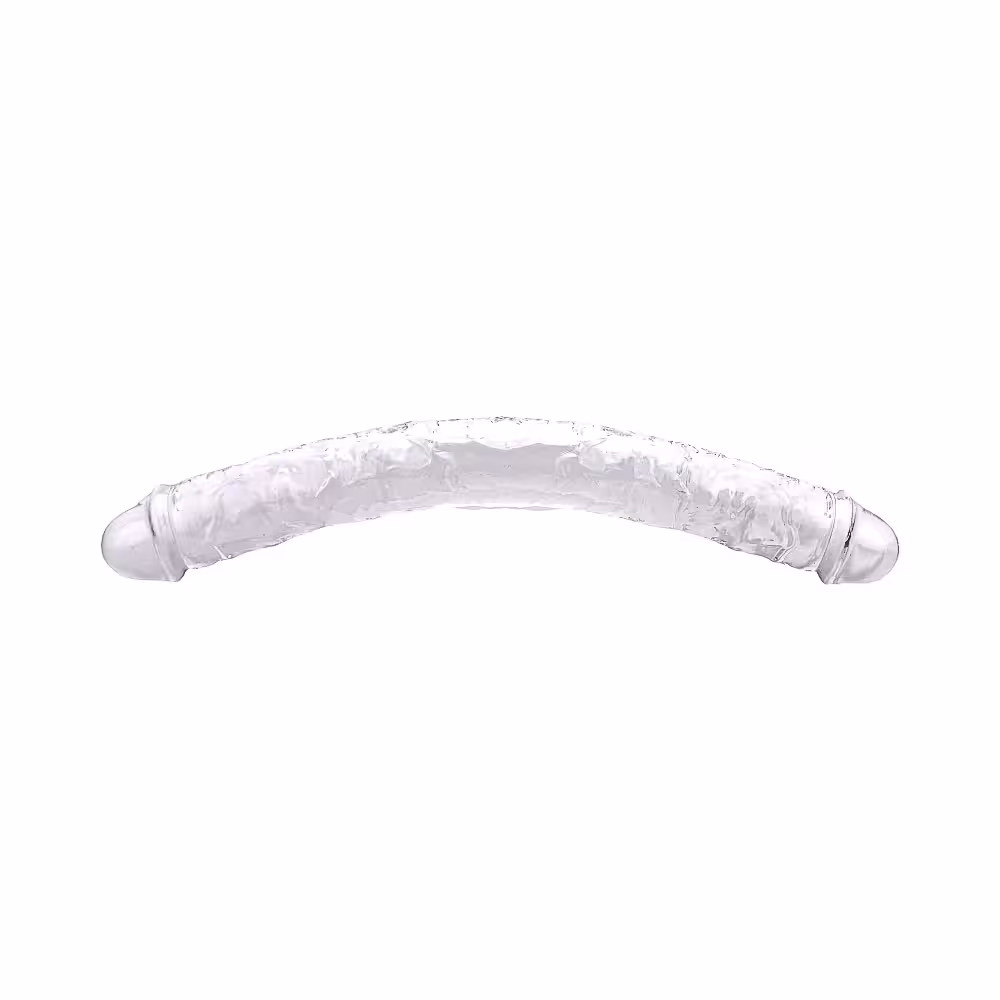 Loving Joy 18 Inch Double Ended Dildo Clear image 3