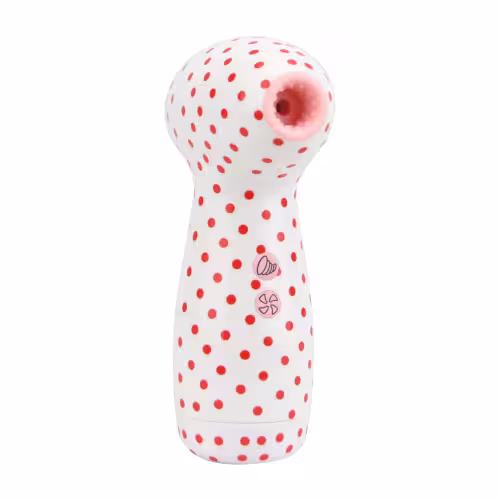 Loving Joy 2 in 1 Suction Vibrator Polka Dot image 4
