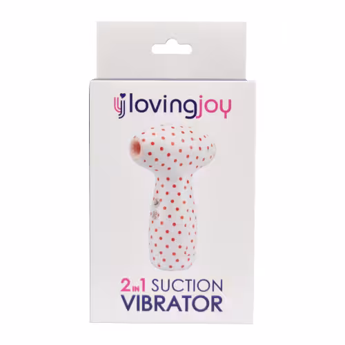 Loving Joy 2 in 1 Suction Vibrator Polka Dot image 5