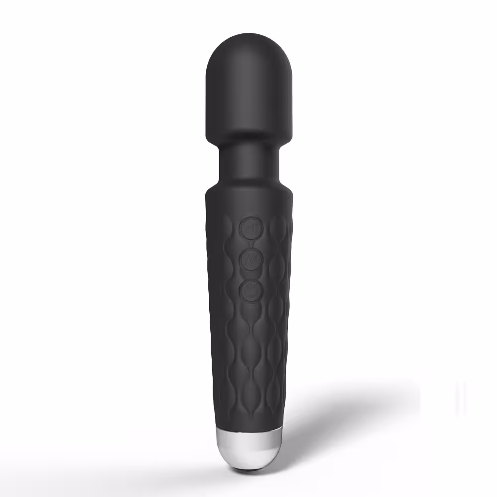 Loving Joy 20 Function Wand Vibrator Black image 2