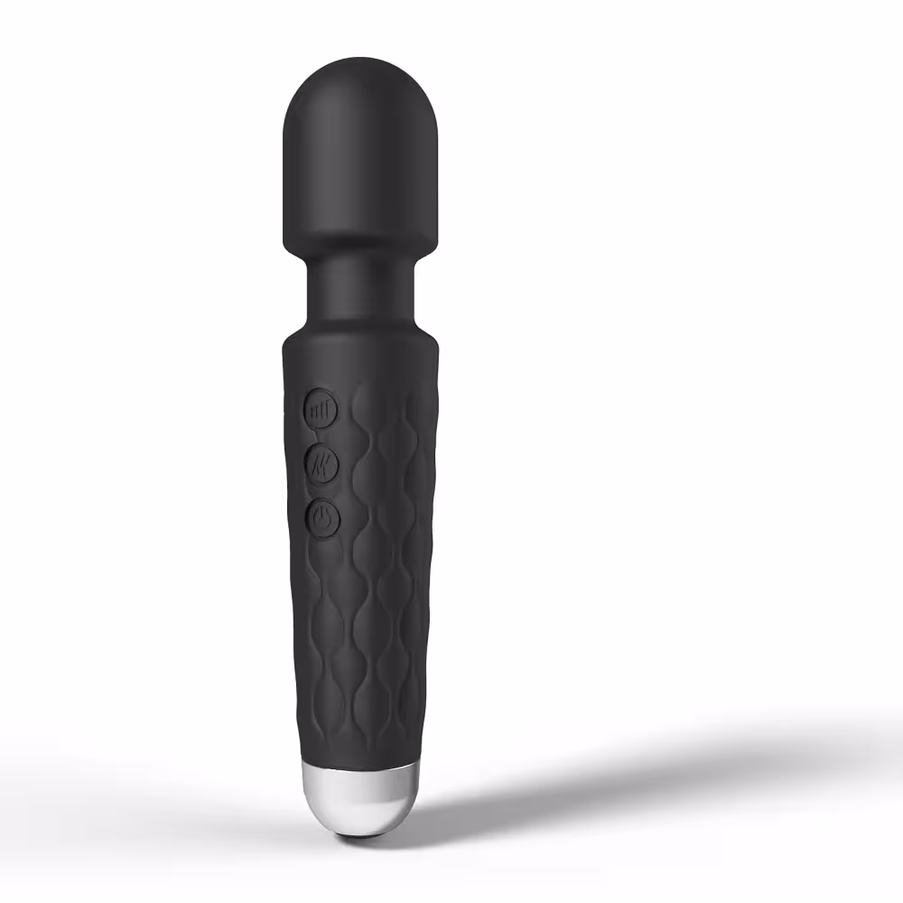 Loving Joy 20 Function Wand Vibrator Black image 3