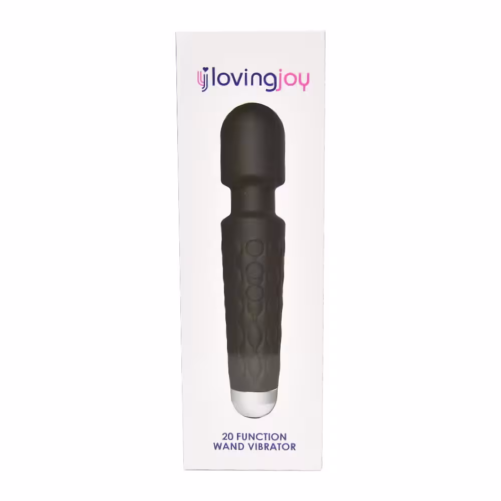 Loving Joy 20 Function Wand Vibrator Black image 4