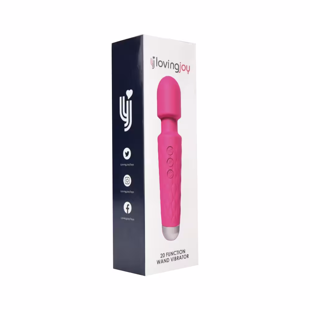 Loving Joy 20 Function Wand Vibrator Pink image 5