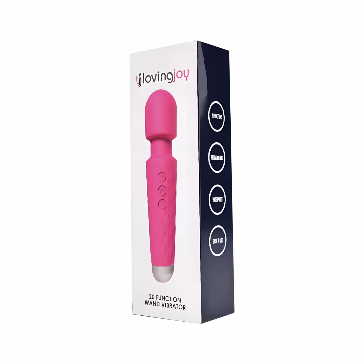 Loving Joy 20 Function Wand Vibrator Pink image 6