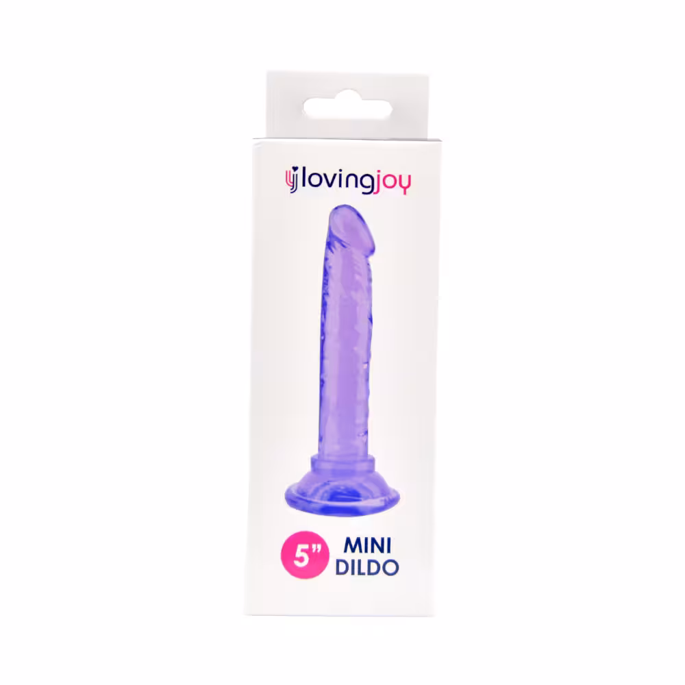 Loving Joy 5 Inch Beginners Dildo Purple image 5