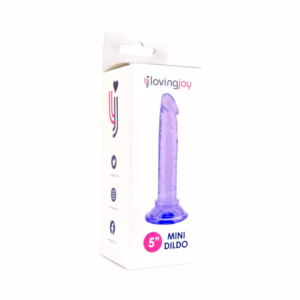 Loving Joy 5 Inch Beginners Dildo Purple image 6
