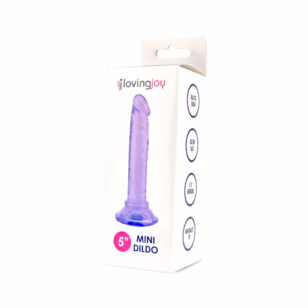 Loving Joy 5 Inch Beginners Dildo Purple image 7