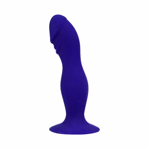 Loving Joy 6 Inch Silicone Dildo with Suction Cup Midnight Blue image 2
