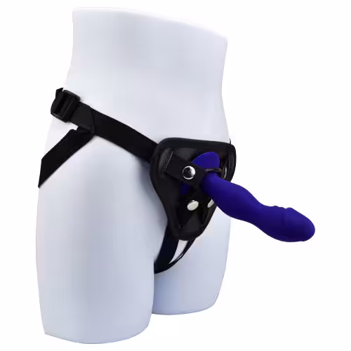 Loving Joy 6 Inch Silicone Dildo with Suction Cup Midnight Blue image 3