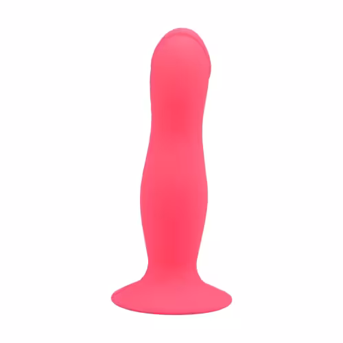 Loving Joy 6 Inch Silicone Dildo with Suction Cup Pink image 3