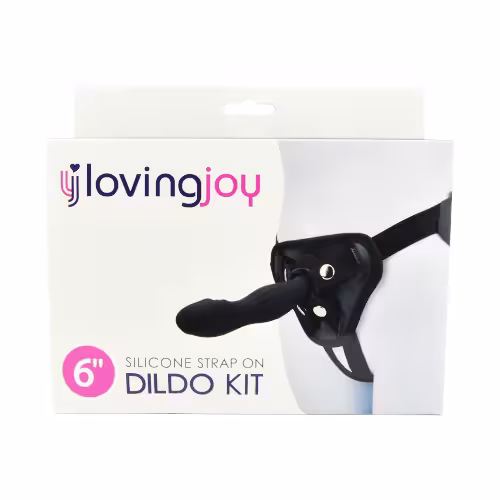 Loving Joy 6 Inch Silicone Strap On Dildo Kit image 6